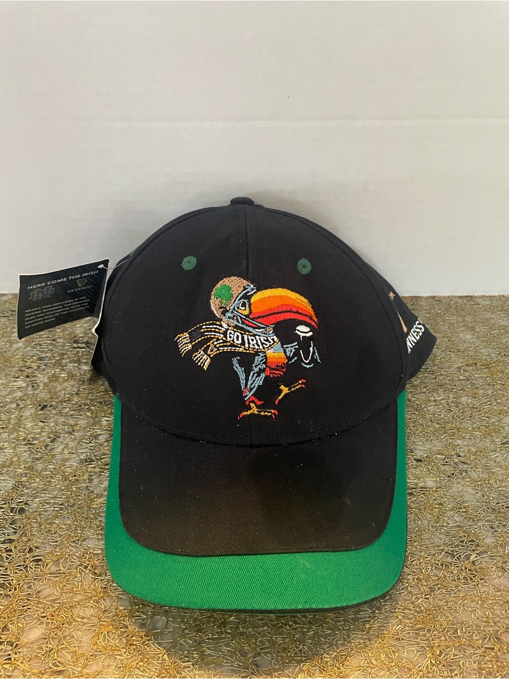NWT - Notre Dame Fighting Irish Guinness Toucan “Go Irish” Embroidered Cap